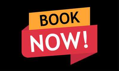 Book now modern design banner