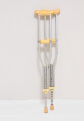 Pair of used walking crutches