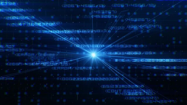 Random Numbers A.I. Generator - Loop Abstract Tech Background