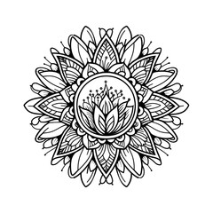 Mandala design Vector, Ornamental luxury mandala, Mandala ornamental Logo icon, mandala pattern, mandala drawing, flower mandala, mandala background, Round mandala, mandala design, outlined mandala