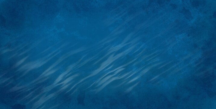 Hand drawn watercolor texture abstract background with blue water