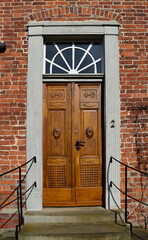 Door in the Historical Monastery in the Town Walsrode, Lower Saxony