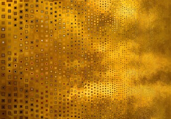 Abstract Geometrical Background. Tile art. Gold colored. - 594167115