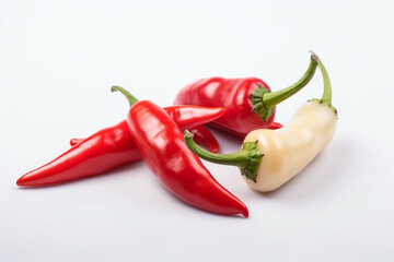 pepper on white background