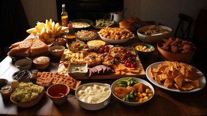 Fototapeta premium hearty food generative ai