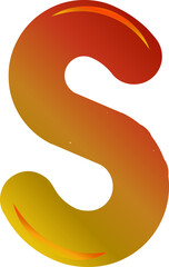 Abstract alphabet letter S