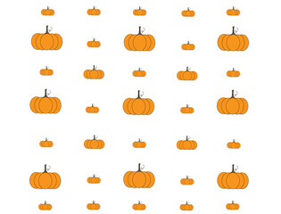 Fototapeta premium pumpkin, vector; vector pumpkin, color orange, vector