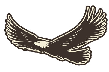 emblem logo eagle vector illustration