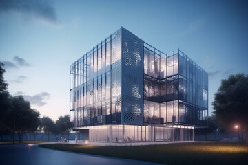 Obraz na płótnie Canvas state-of-the-art research facility in developing , concept of Modern and Innovative, created with Generative AI technology