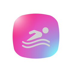 Swimming - Pictogram (icon) 