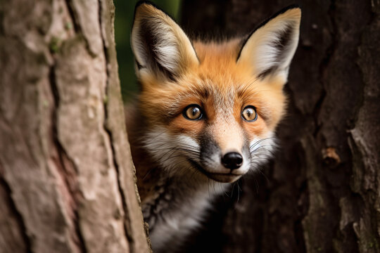 Renard Bébé Renard Fennec Ia Générative