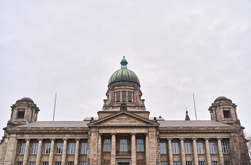Fototapeta na wymiar Building of The Hanseatic Higher Regional Court (Hanseatisches Oberlandesgericht ) (HansOLG) of the City of Hamburg, Germany