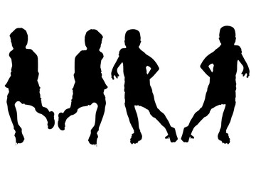 silhouettes of people