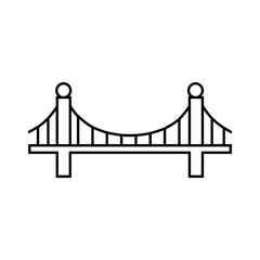 Bridge icon vector. Bridge icons, Various bridges illustration symbol collection.
