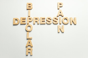 Fototapeta premium Mental disorders concept - composition for Bipolar disorder