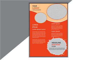 Corporate Flyer Layout and business flyer template with vector illustration.