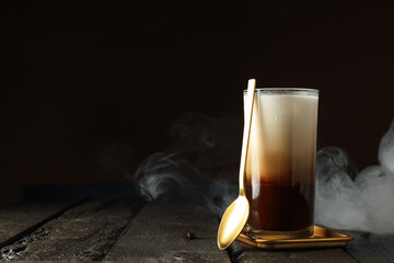 Cold drink for refreshing - ice coffee. Fresh summer drink