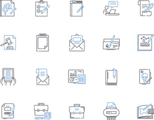 Improving line icons collection. Advancing, Boosting, Developing, Elevating, Enhancing, Extending, Fortifying vector and linear illustration. Forwarding,Growing,Heightening outline signs set