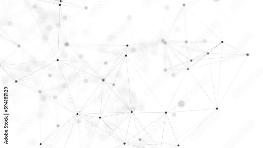 Poster digital flow with connecting points and lines. futuristic white science background. global network c
