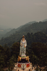 Buddhism Religion Golden Temple Image Sough-East Asian Praying Statue