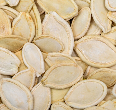 Pestki z dyni w łupinie z bliska, makro 