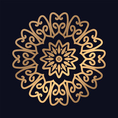 Fototapeta na wymiar Aesthetic flower pattern mandala design background vector
