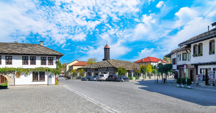 TRYAVNA, BULGARIA. Medieval Bulgarian Church of Saint Archangel Michael in historical town of Tryavna, Gabrovo region