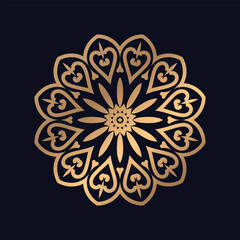 Colorful Islamic pattern mandala design background vector