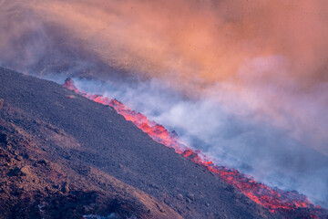 eruption of the volcano on the island of La Palma © David