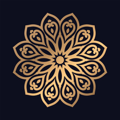 Premium flower pattern mandala design background vector