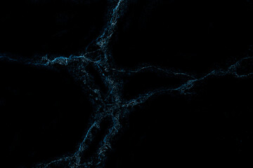 Glass broken texture with crack mirror surface on black background.