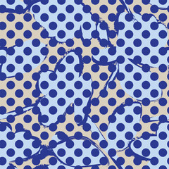 Pastel Floral dotted Seamless Pattern Design