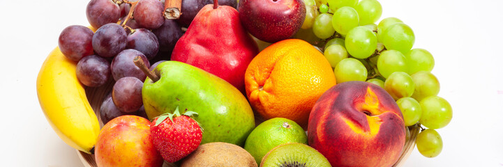 Fototapeta na wymiar fresh and healthy mixed fruits