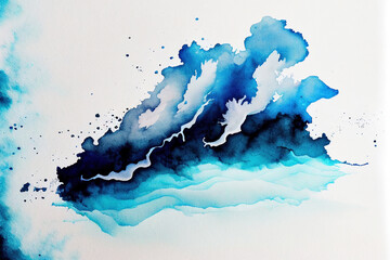 Obraz premium blue Color Smoke Wave abstract Background