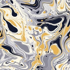 Fluid marble organize with an pulverizing aestheticness. Seamless pattern, AI Generated