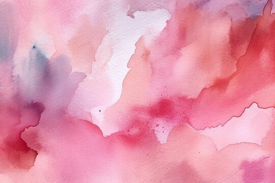 Pink watercolor abstract background