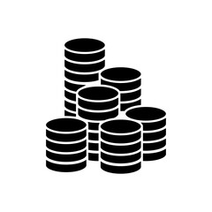 Money vector icons. Coin illustration symbol. bonus sign or logo.