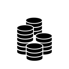 Money vector icons. Coin illustration symbol. bonus sign or logo.