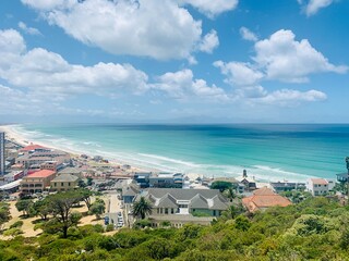 Scenic View of Muizenberg town, False Bay, Cape Town