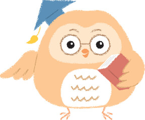 クレヨンタッチのフクロウ博士