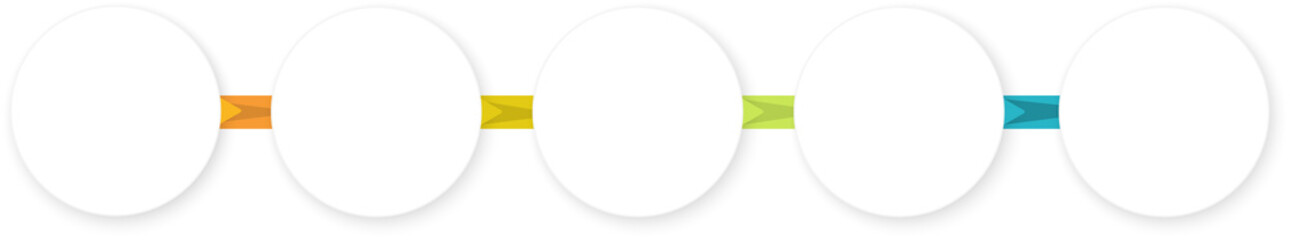 Infographic 5 steps Circular template business data info chart illustration
