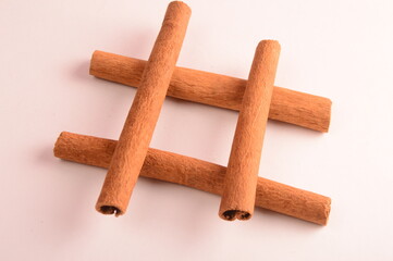 Cinnamon stick and star anise spice.