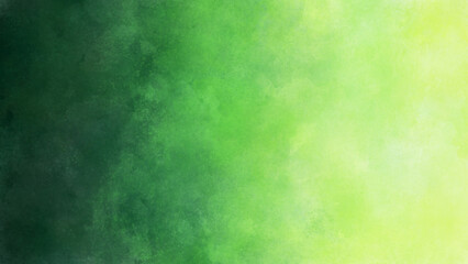 Fototapeta na wymiar 緑の水彩ペイント背景。シンプルな抽象背景素材。 