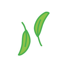 Leave stiker illustration