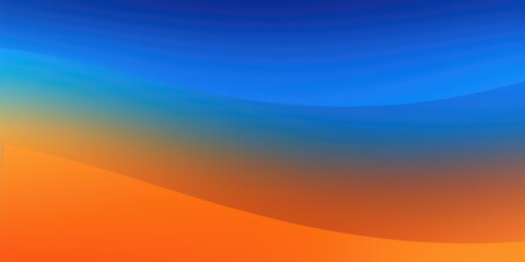 Vibrant blue and orange gradient background with copy space, banner design created with generative AI technology