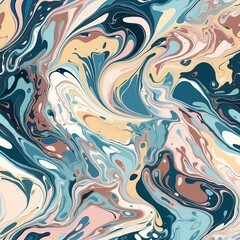 Fluid marble organize with an unfaltering soil shattering touch for print and daze in. Seamless pattern, AI Generated