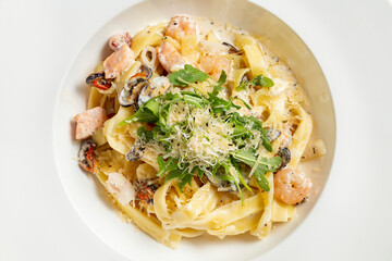 Pasta with seafood