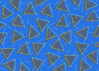 triangular abstract background blue ocean
