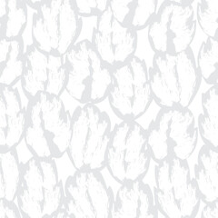 Monochrome Tropical Leaf Seamless Pattern Design
