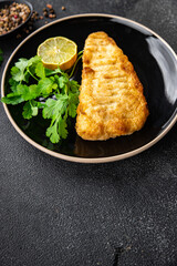 fish and chips french fries deep fried fast food takeaway meal food snack on the table copy space...